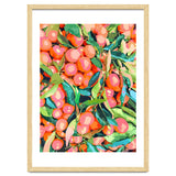 Fruit Garden, Tropical Forest Botanical Painting, Plants Vintage Nature thumbnail