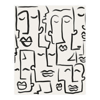 Faces Drawing (Print Only)