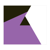 Geometric Shapes No. 80 - purple, black & white (Print Only) thumbnail