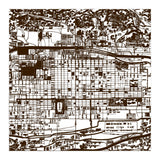 Antique Oriental Town Map  (Print Only) thumbnail