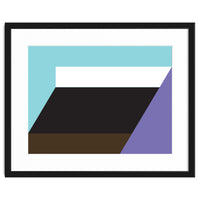 Geometric Shapes No. 34 - purple, blue & black