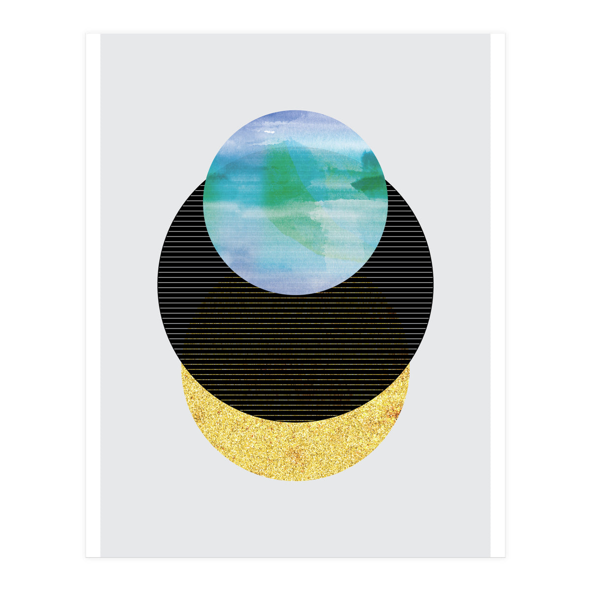 Underwater Sunset Abstract (Print Only)