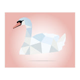 Swan Low Poly Art (Print Only) thumbnail