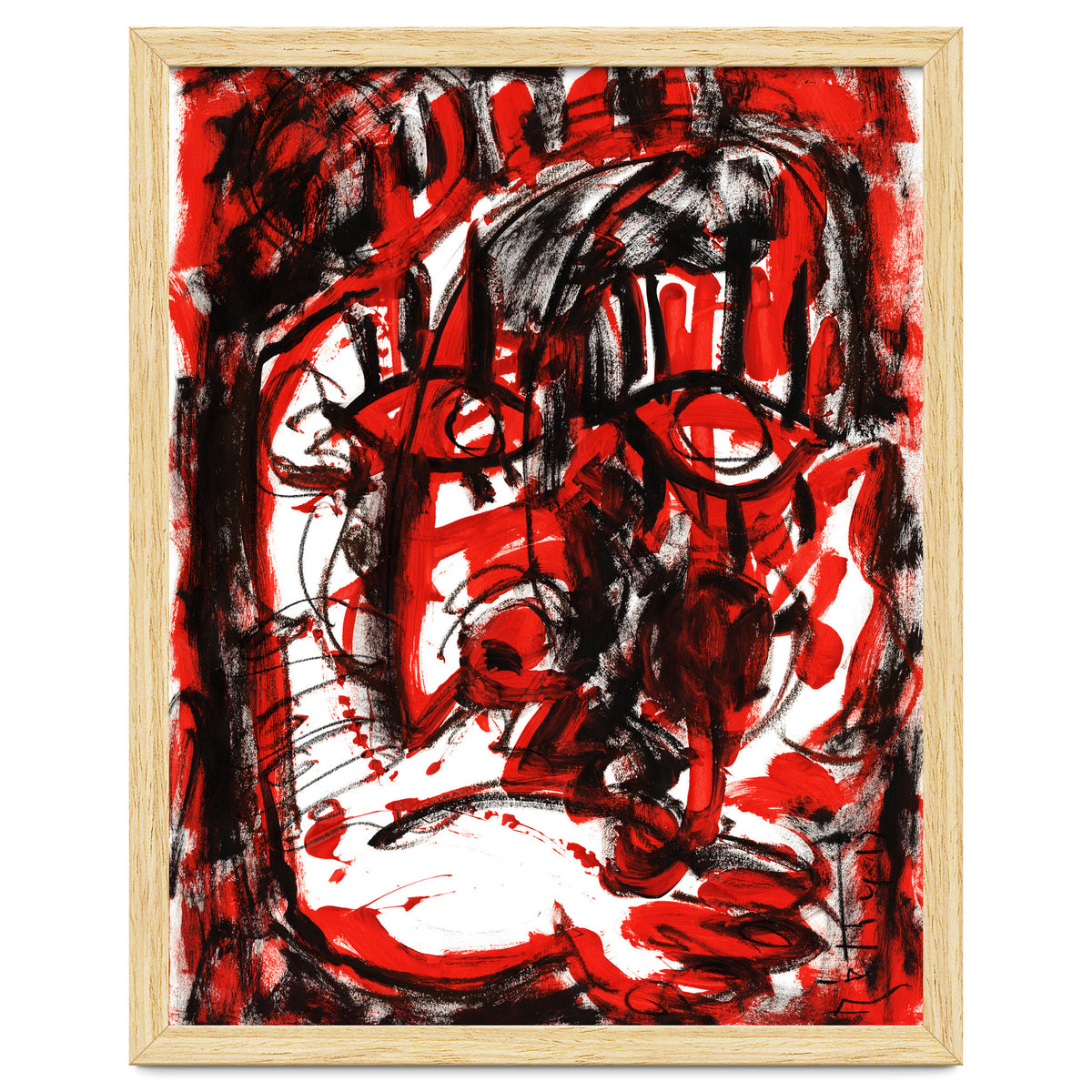 Anger - white background