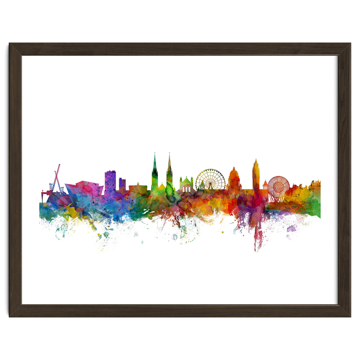 Belfast Northern Ireland Skyline