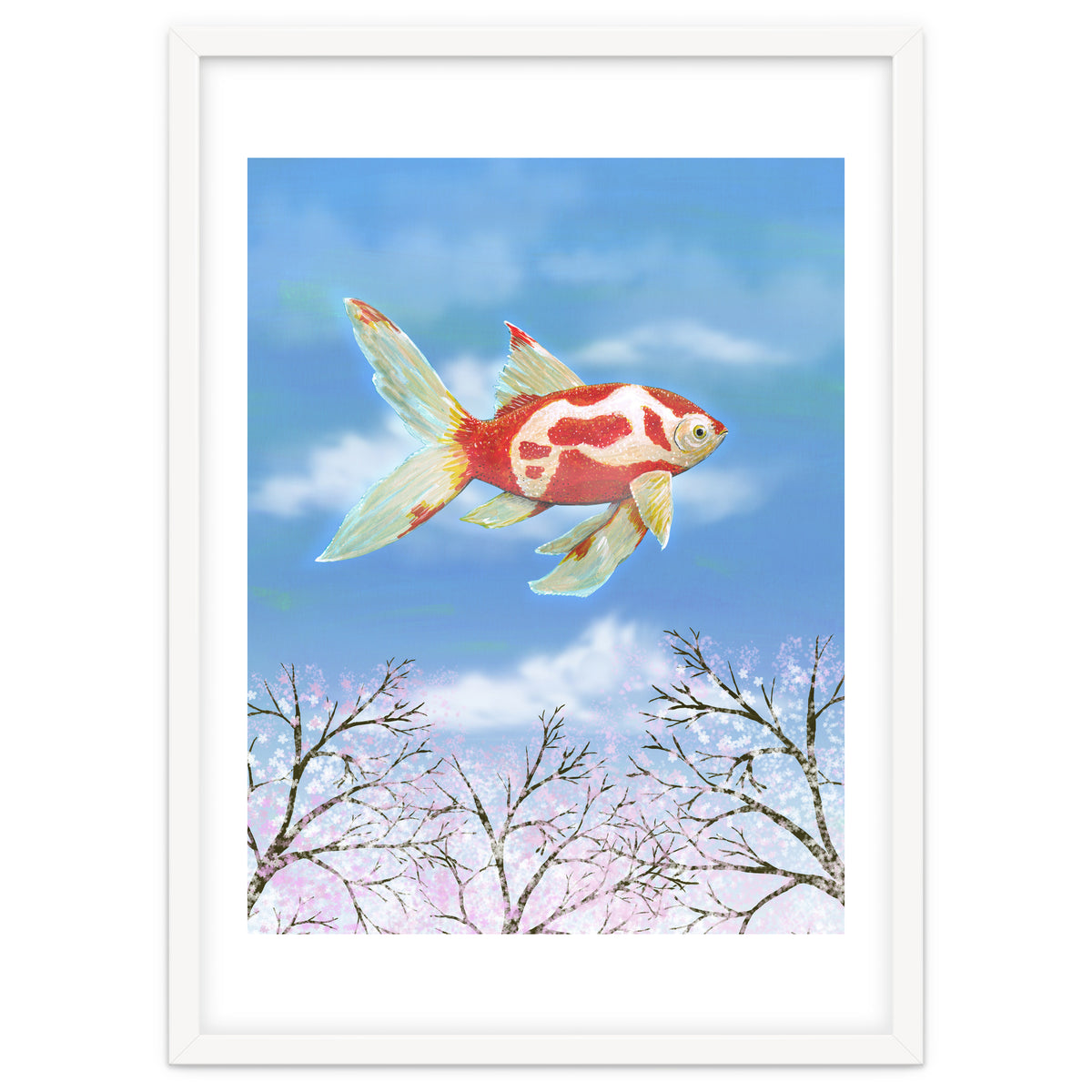 Flying goldfish