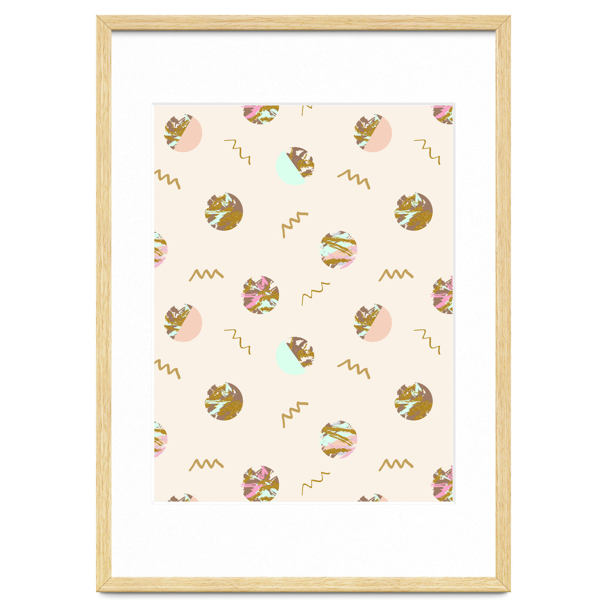 Abstract geometric vector painting