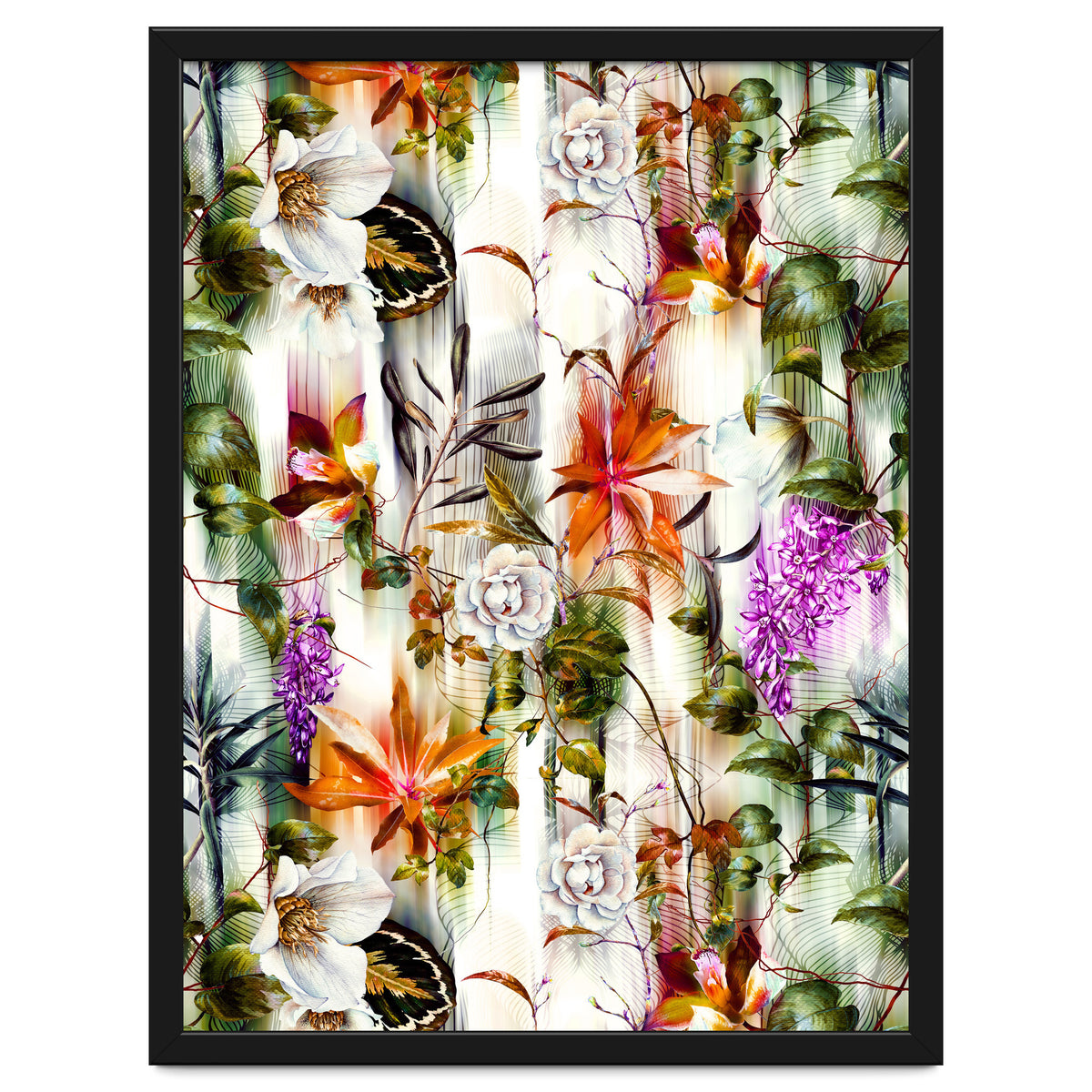 Abstract Motion Blur Floral