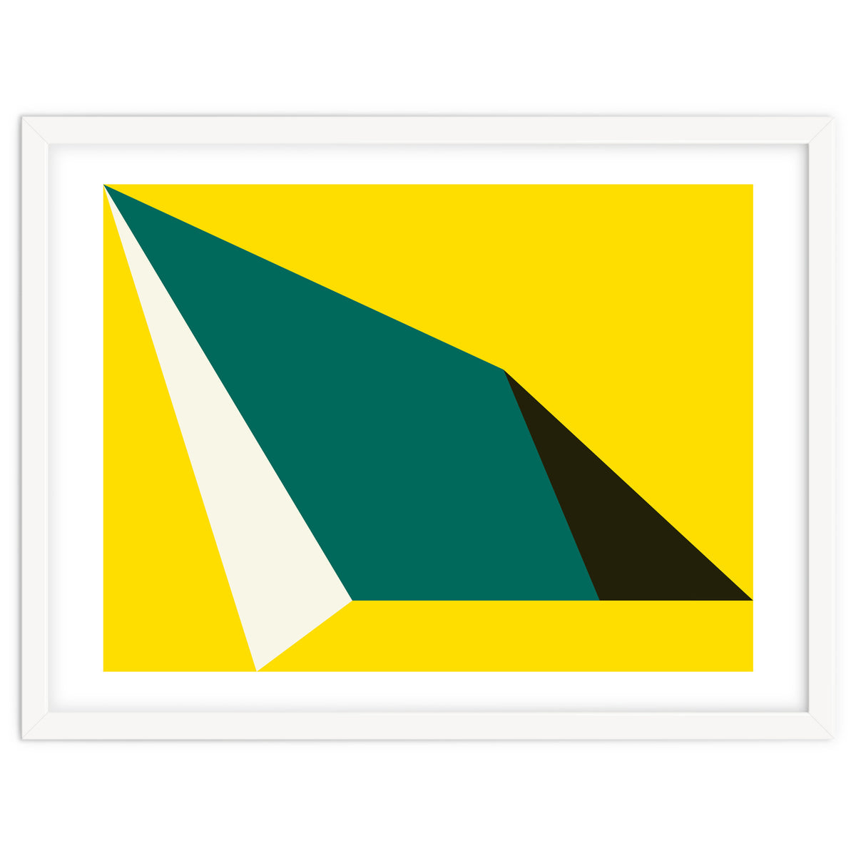 Geometric Shapes No. 74 - yellow, green & black