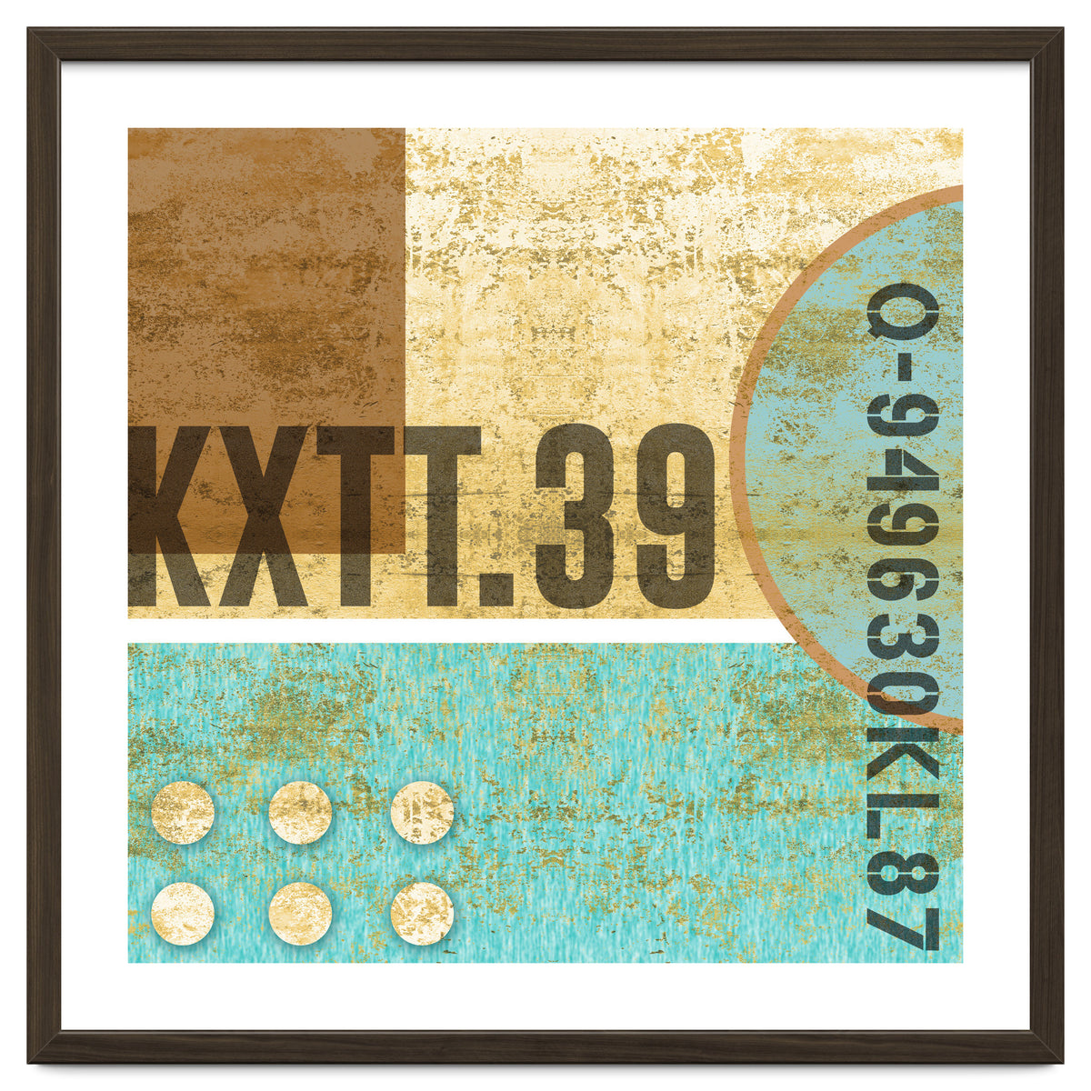 Abstract Industrial Sand And Blue