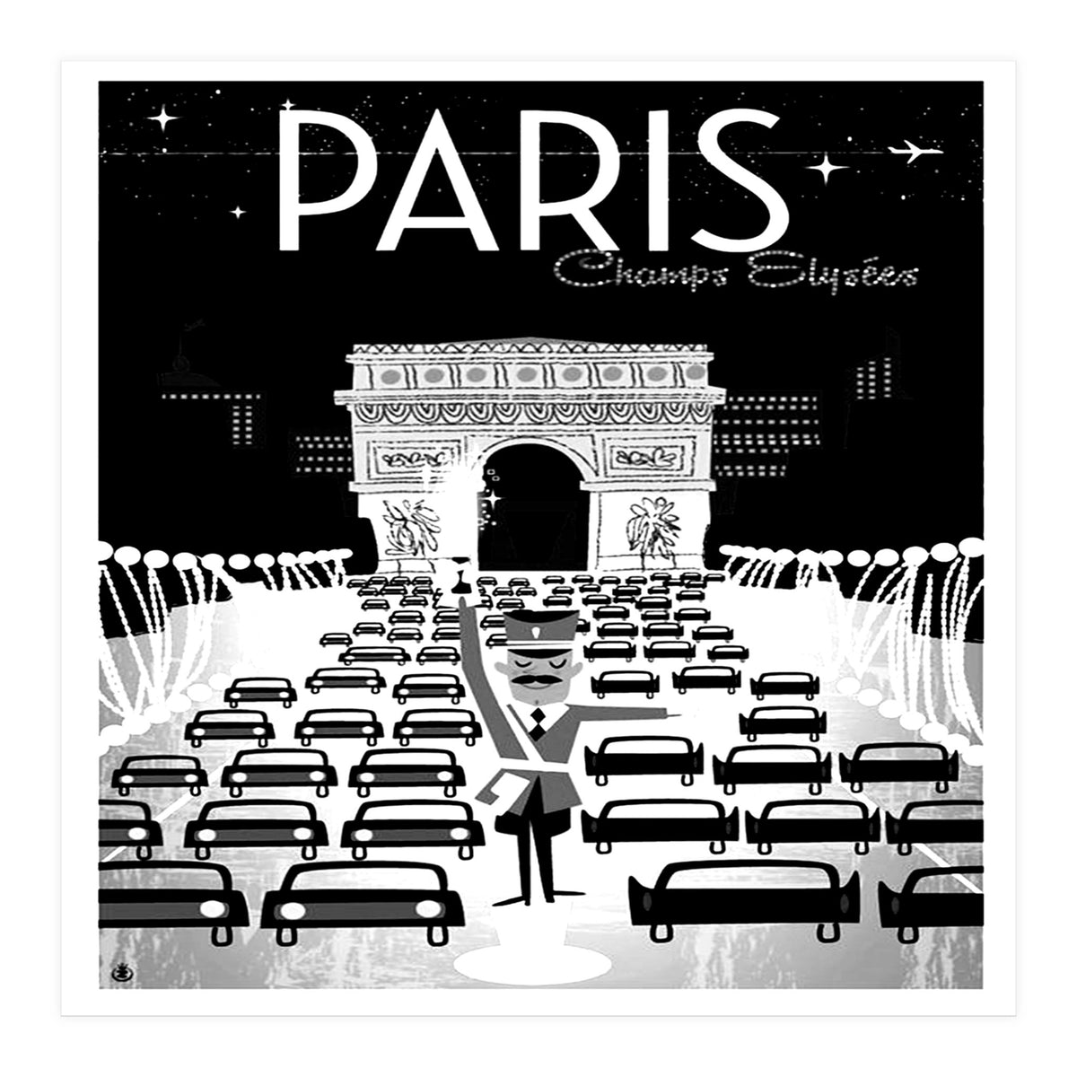 Paris` traffic (Print Only)