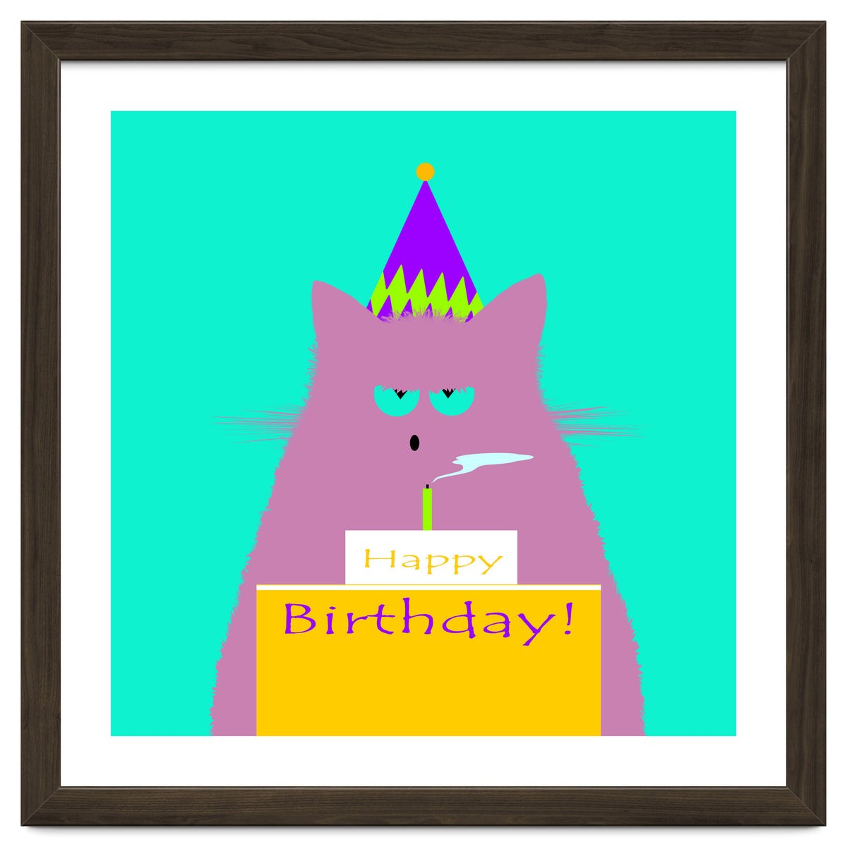 Birthday Lilac Cat