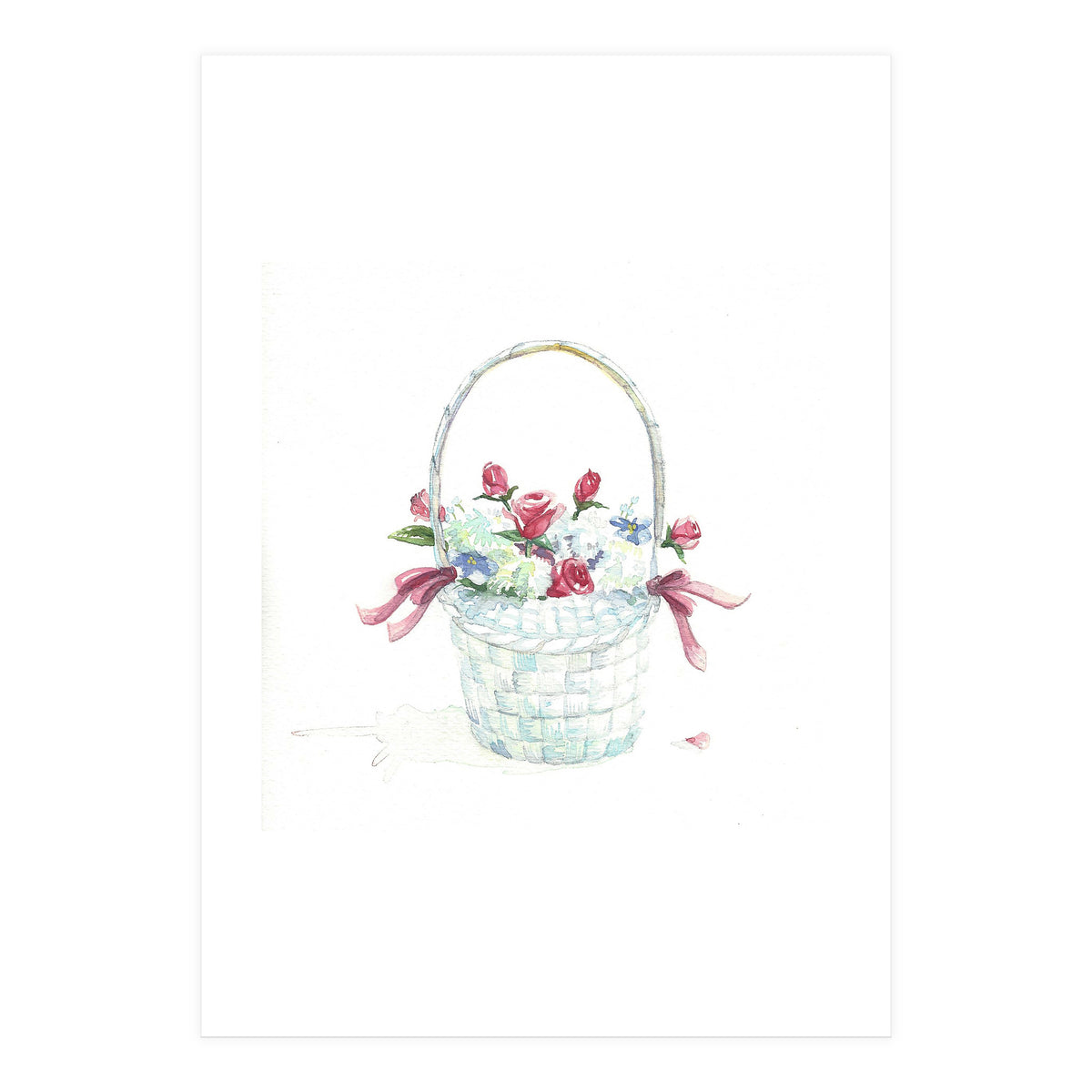 Basket of Roses (Print Only)