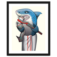 Great White Shark Brushing Teeth