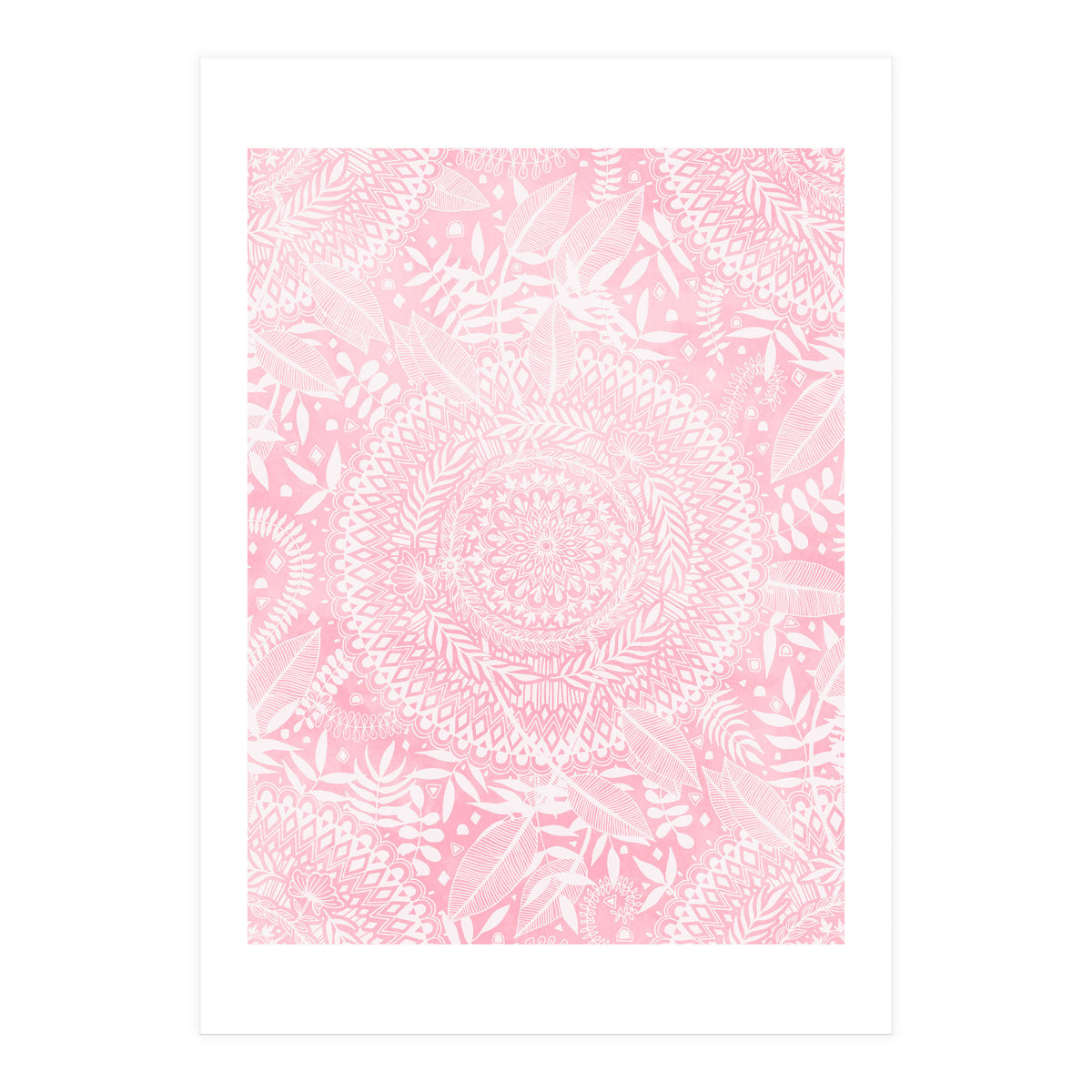 Medallion Pattern in Blush Pink (Print Only)