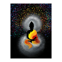 Cosmic Buddha Colourful by Poonam Shah (Print Only)