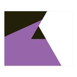 Geometric Shapes No. 80 - purple, black & white (Print Only) thumbnail