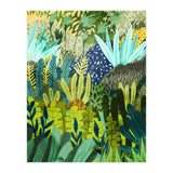 Wild Jungle Painting, Forest Dark Botanical Nature, Plants Tropical Eclectic Modern Illustration (Print Only) thumbnail