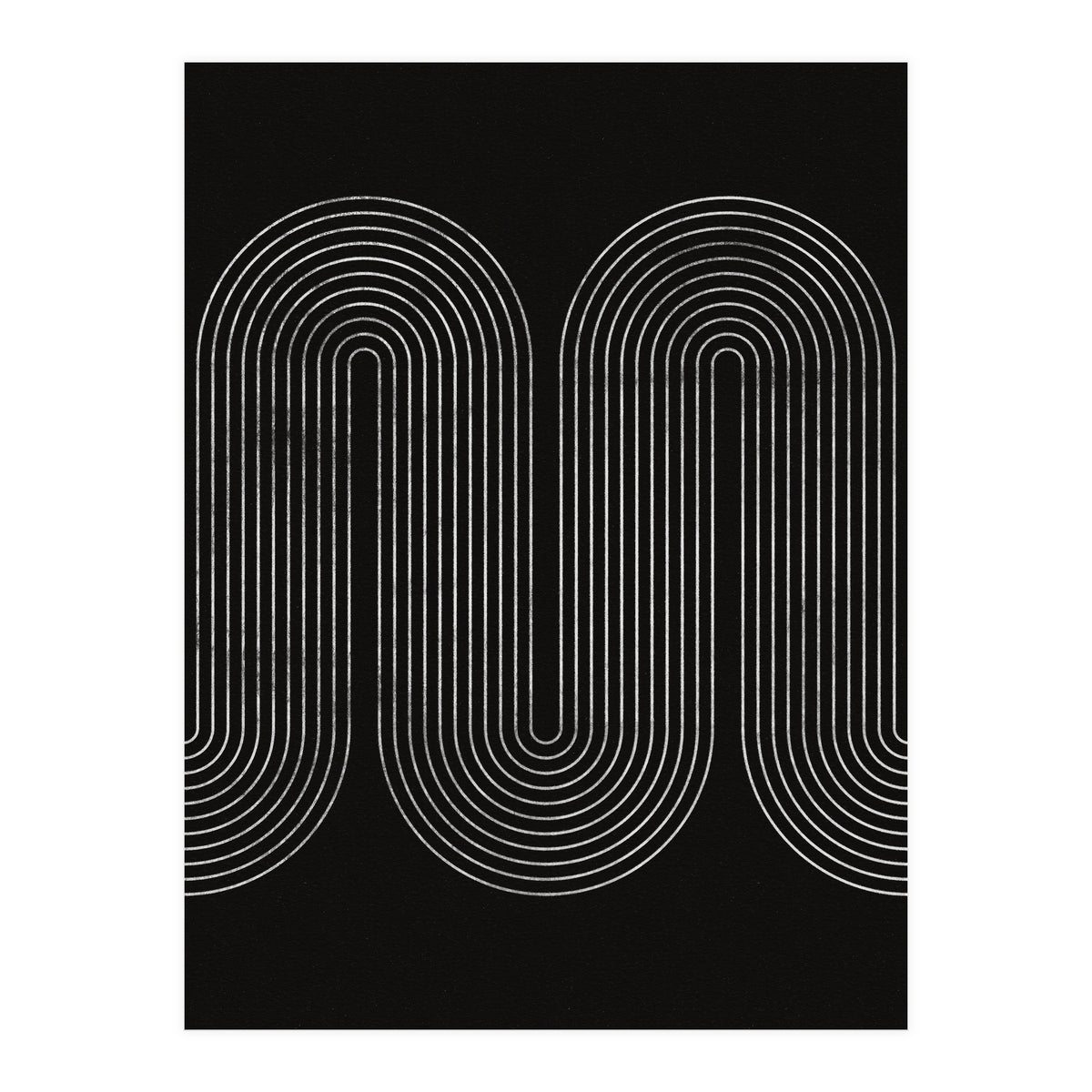 Mid-Century Modern No.18 - Woodblock Print (Print Only)