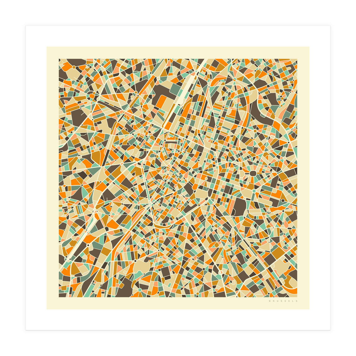 BRUSSELS MAP (Print Only)