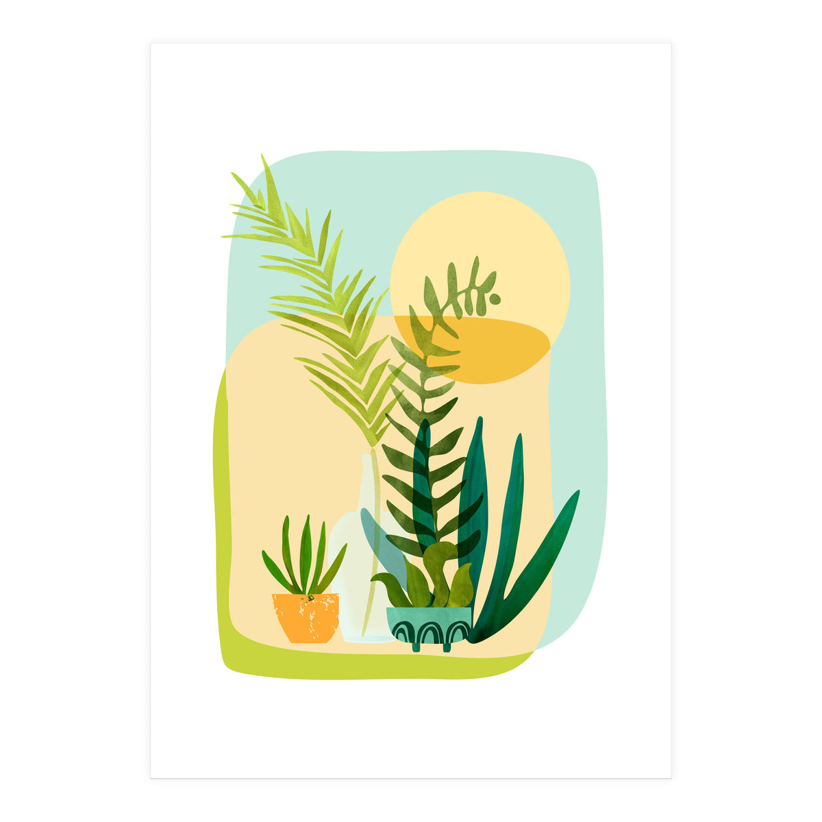 Whimsical Spring Garden (Print Only)