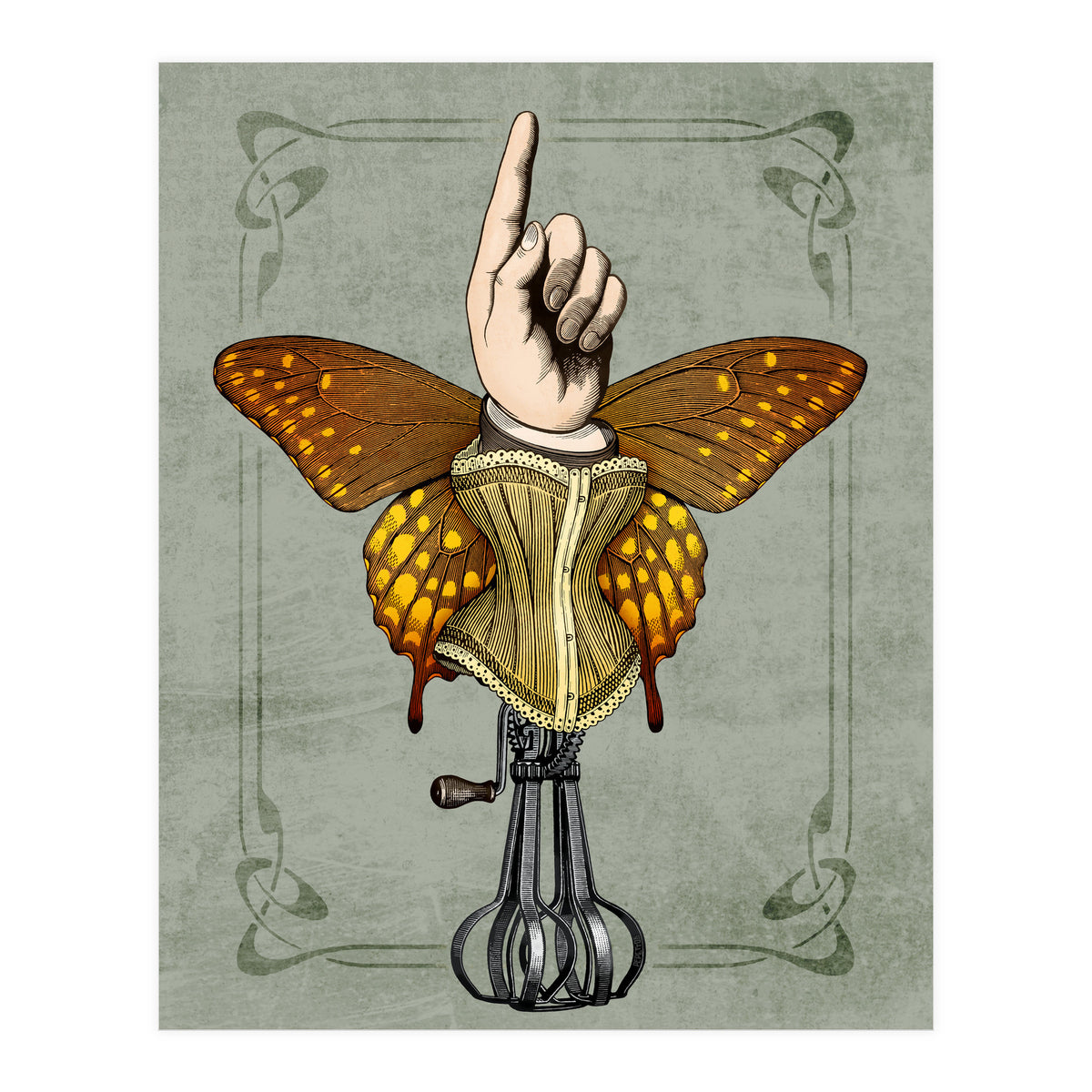 Butterhand Portrait (Print Only)