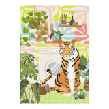 Tiger in Matisse Style Bathroom (Print Only) thumbnail