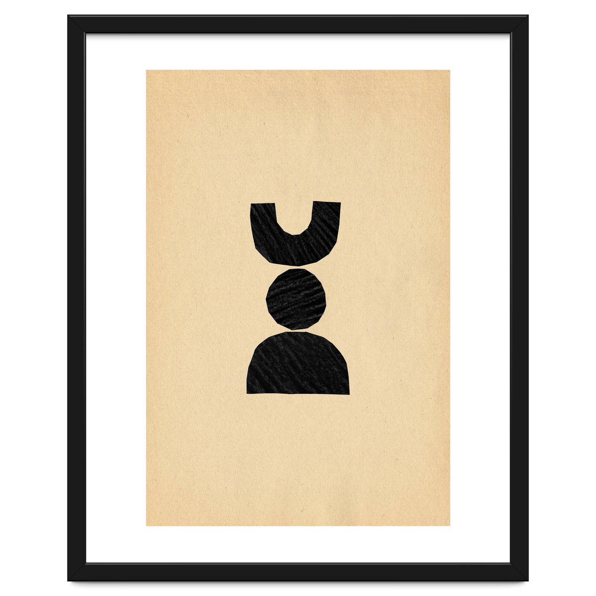 Abstract balancing shapes