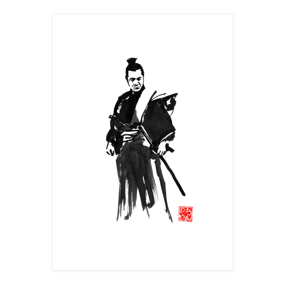 Toshiro mifune, the samurai (Print Only)