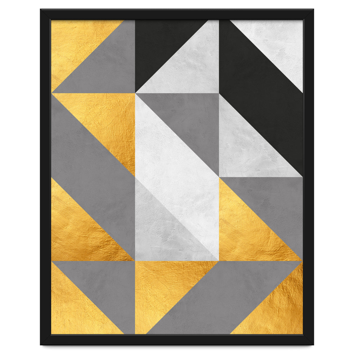 Gray and Gold Composition IV