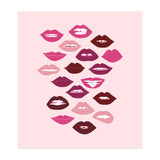 Lips Dark on Pink Background (Print Only) thumbnail
