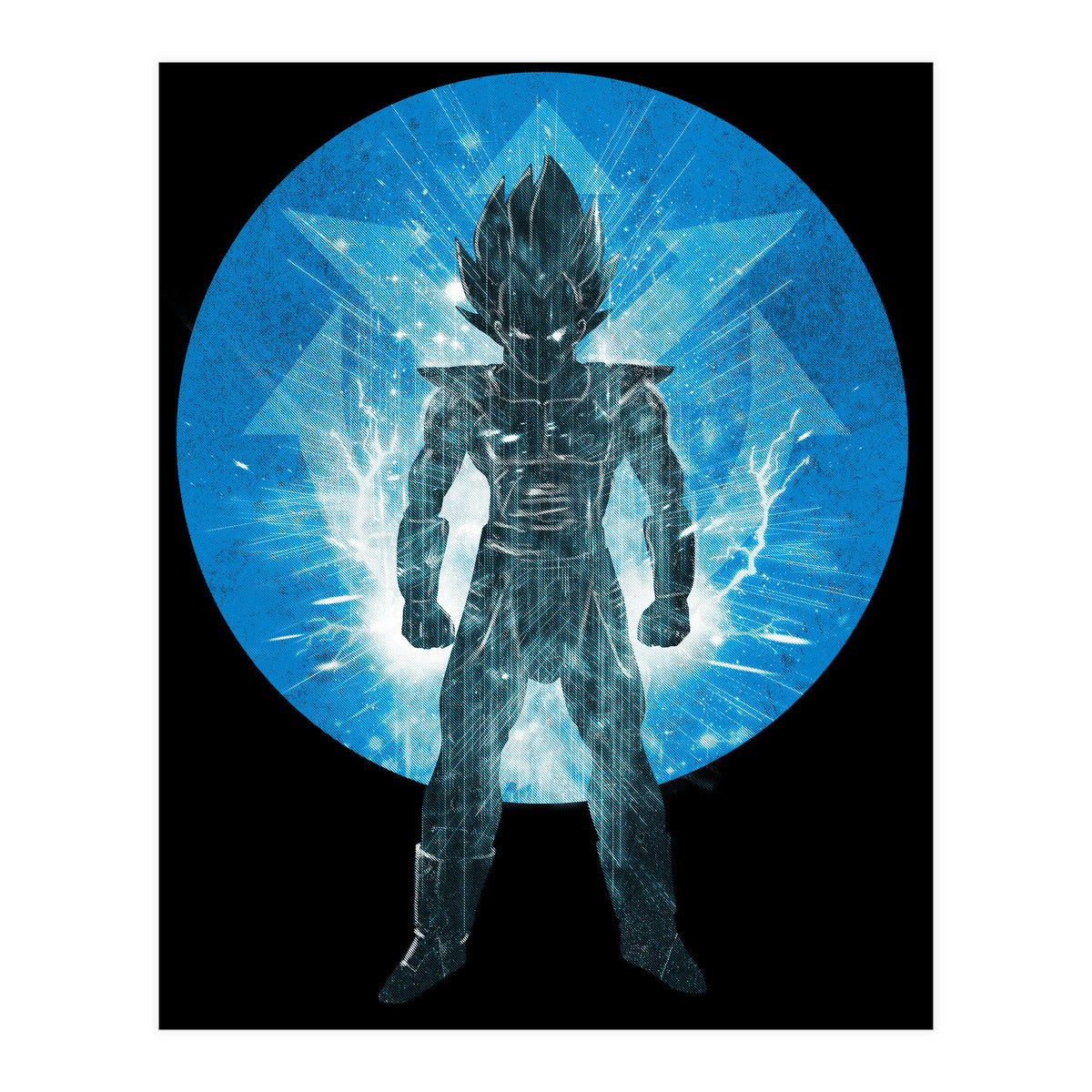 Blue Super Sayan V2 (Print Only)