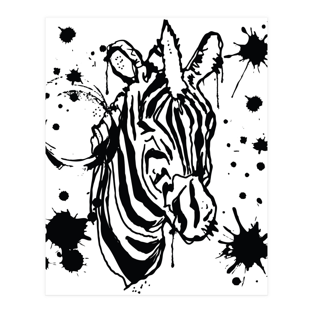 Zebra sketch (Print Only)