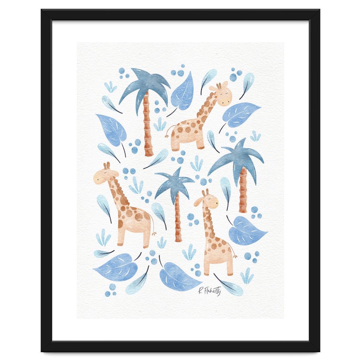 Jungle Giraffes | Blue