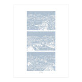 Prague print in blue  (Print Only) thumbnail