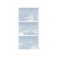 Prague print in blue  (Print Only)