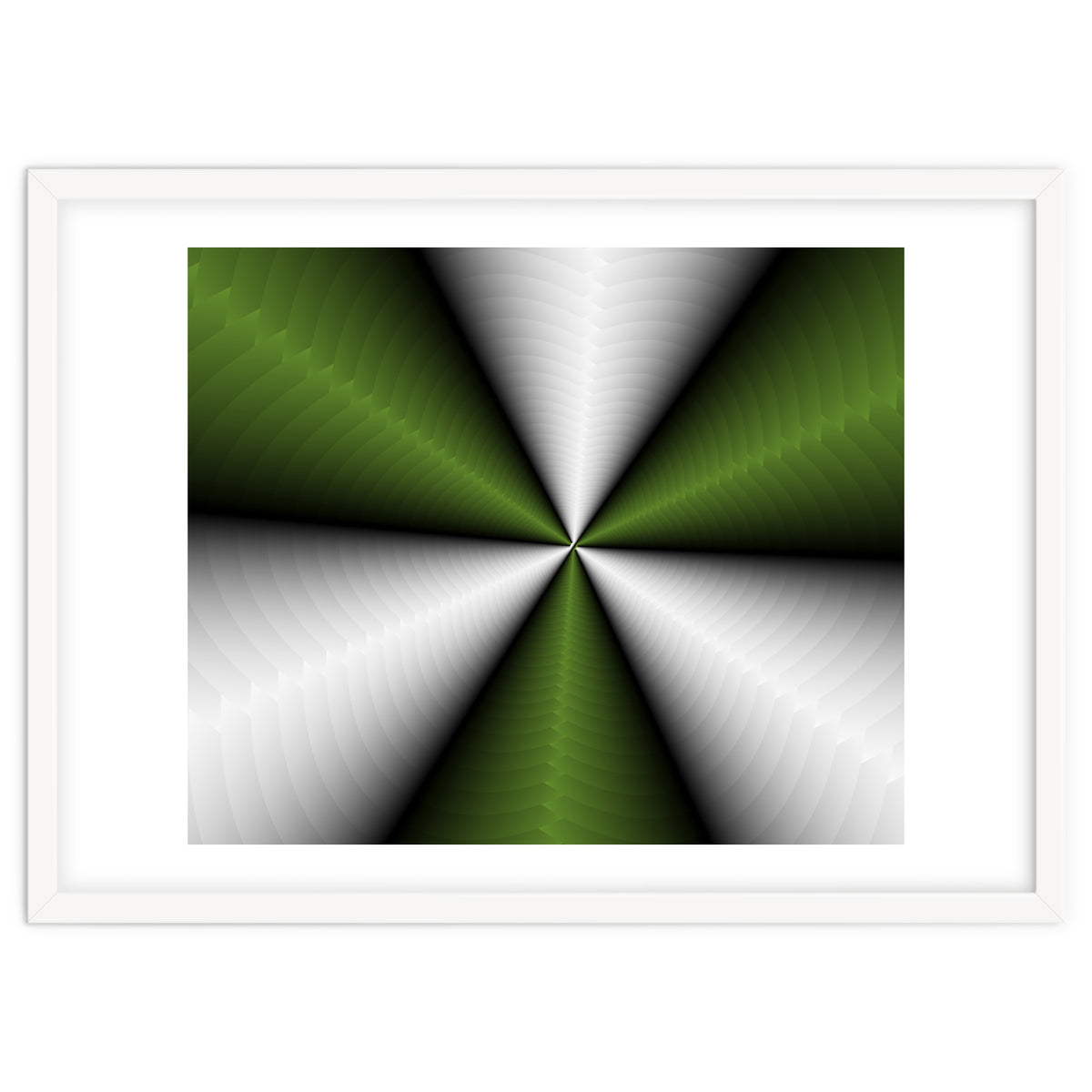 Green Color Modern Interior Art