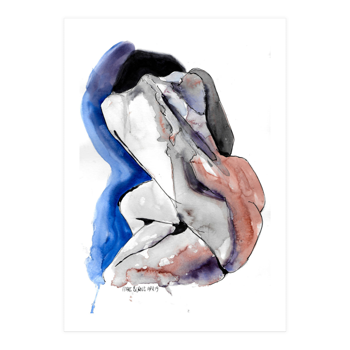 Untitled #2 - Nude with her back to the viewer (Print Only)