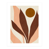 ABSTRACT LEAVES AND SUN - R01 (Print Only)