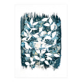 Indigo Blue Botanical Leaves No. 5 (Print Only) thumbnail