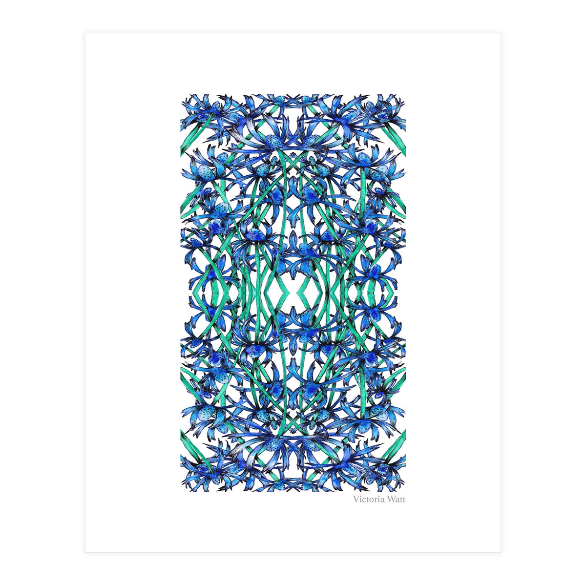 Blue Wildflowers  (Print Only)