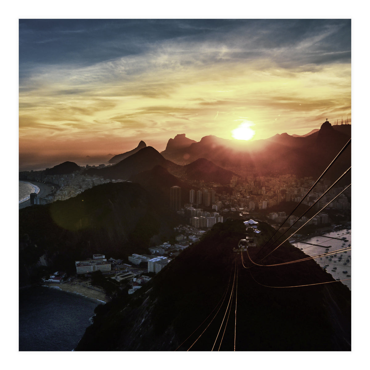 Carioca Sunset 1 1x1 (Print Only)