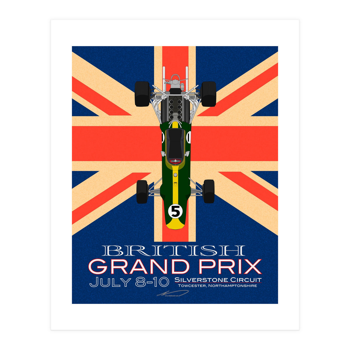 British Grand Prix poster (Print Only)