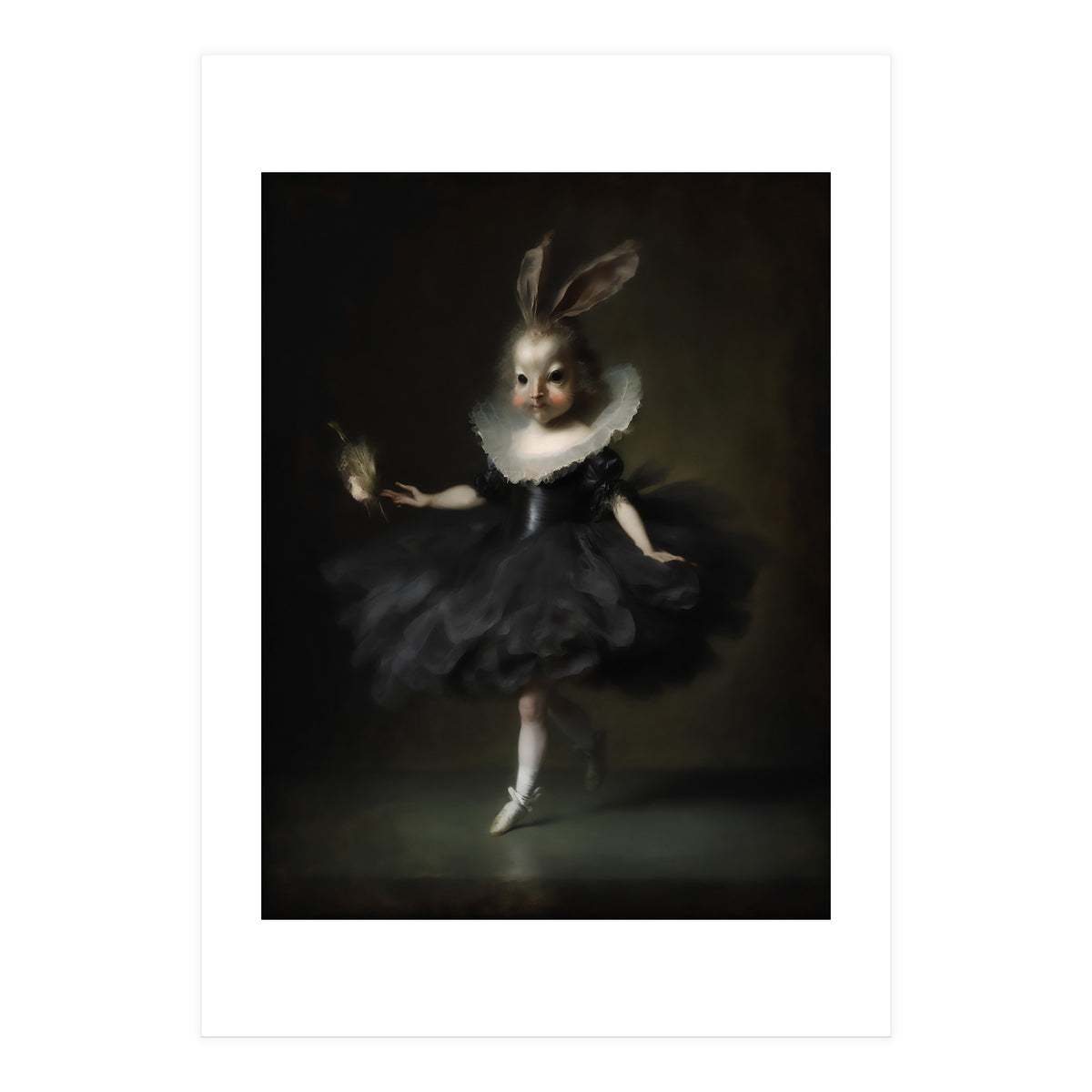 Gothic Hare-Girl Hybrid Ballerina (Print Only)
