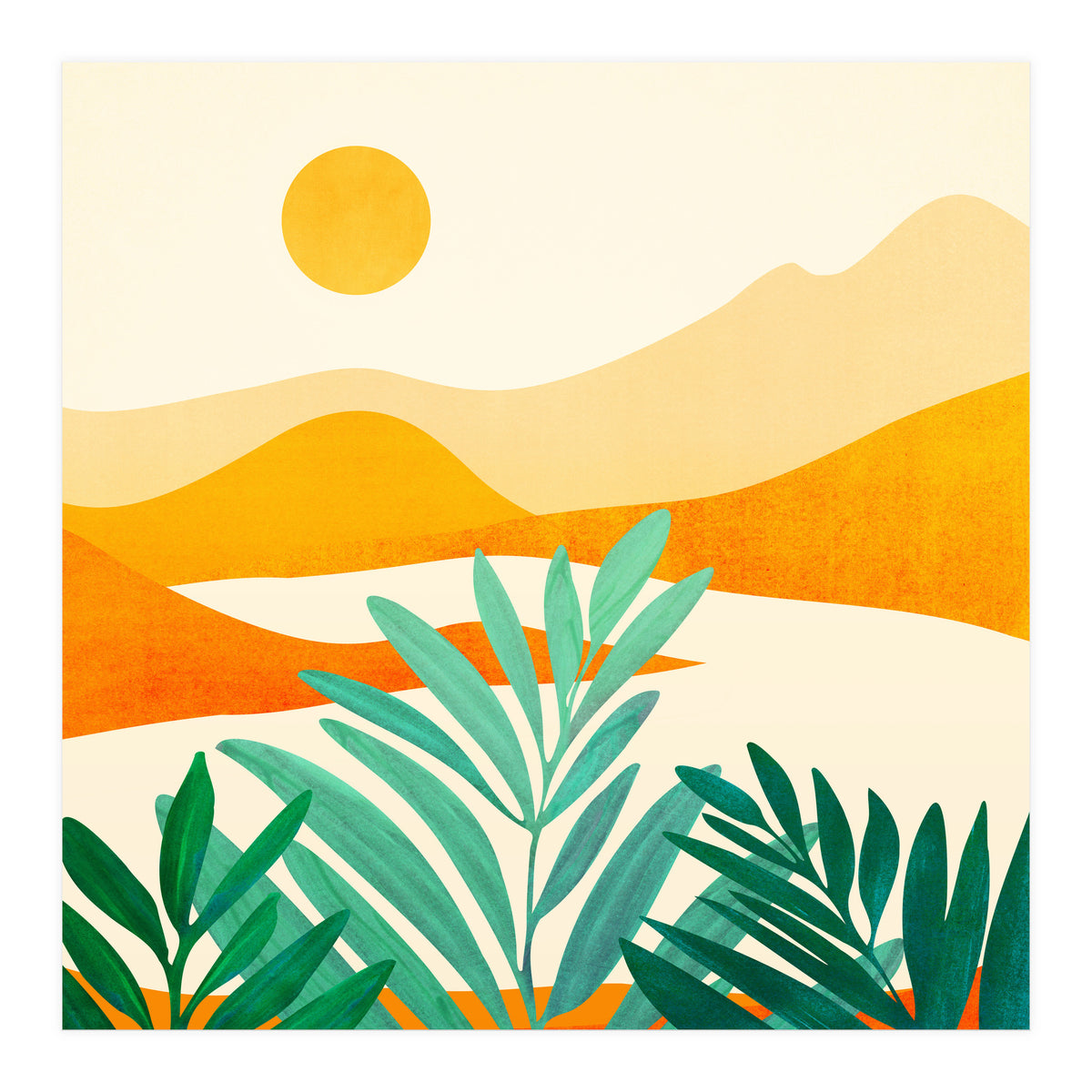 Golden Alpine Sunset (Print Only)