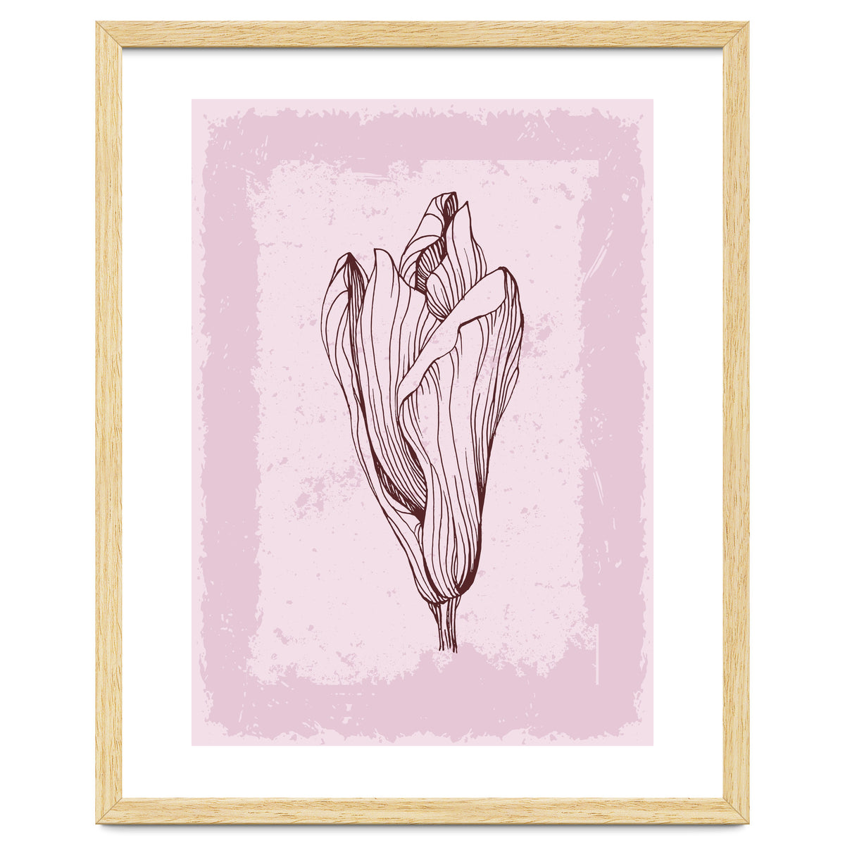 Magnolia Neutral Abstract Botanical