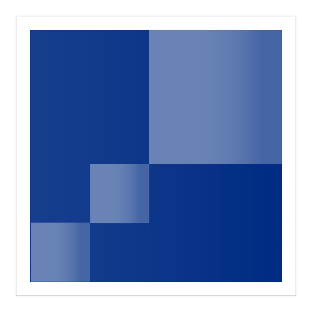 Blue coast | Abstract minimal (Print Only)