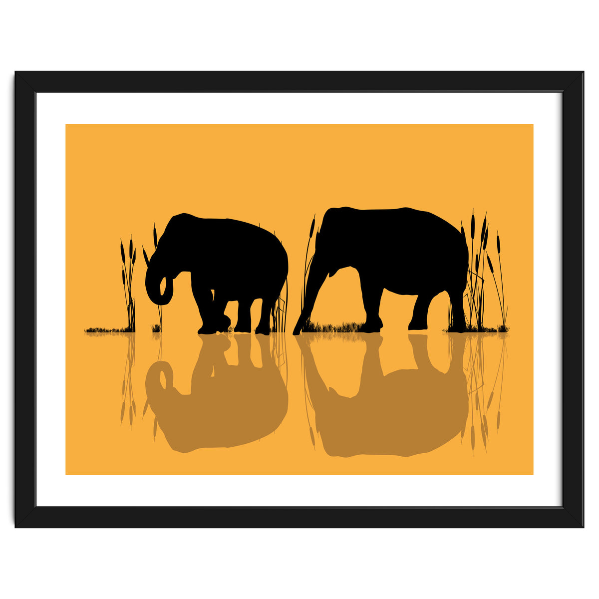 Elephants In The Water