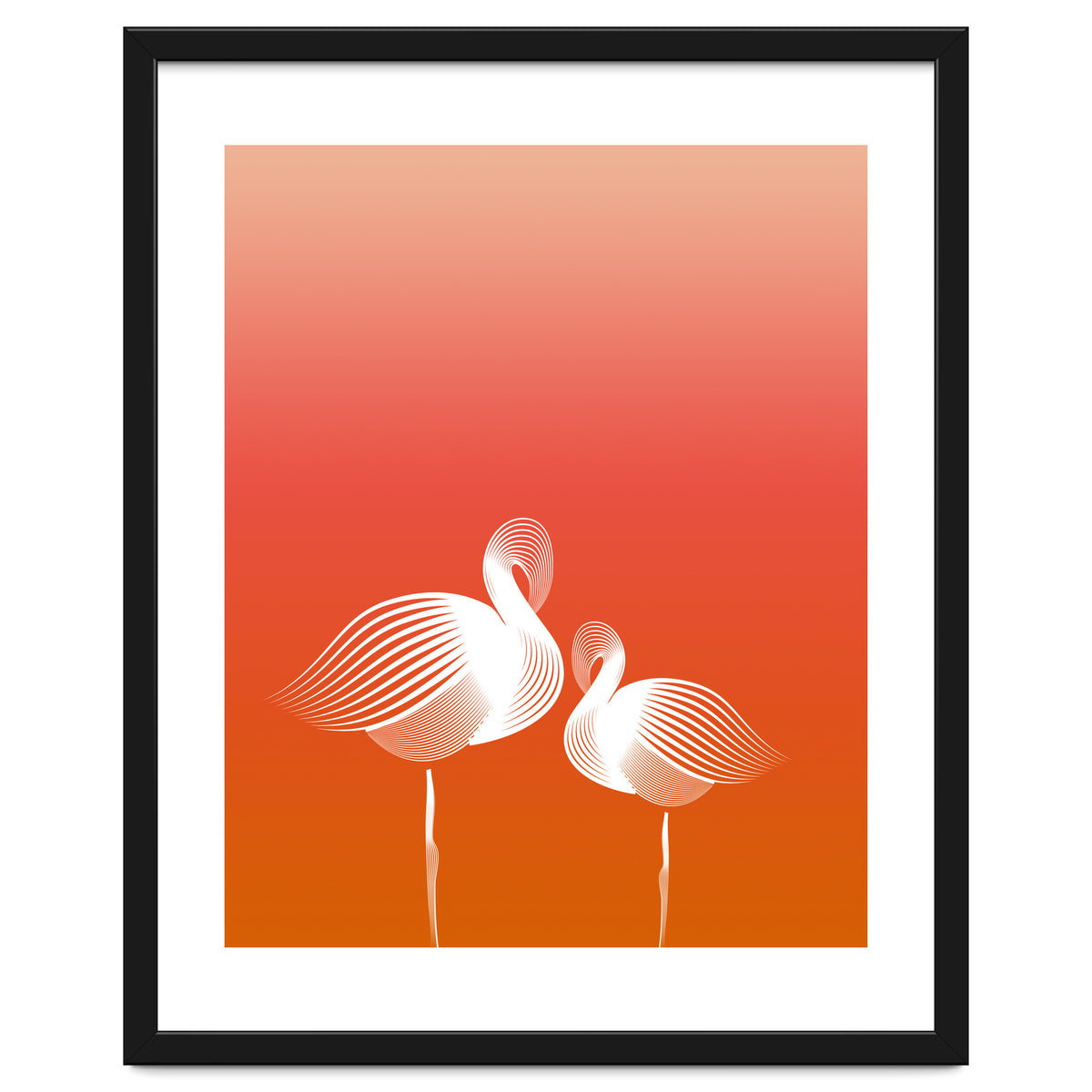 Meditating Flamingos