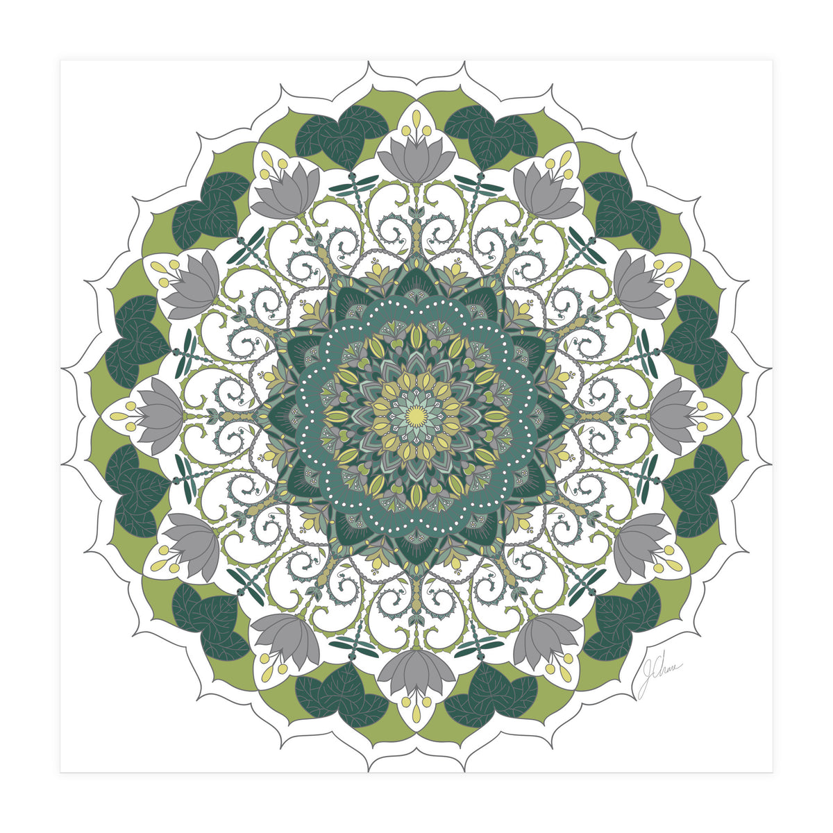 Elegant Mandala (Print Only)